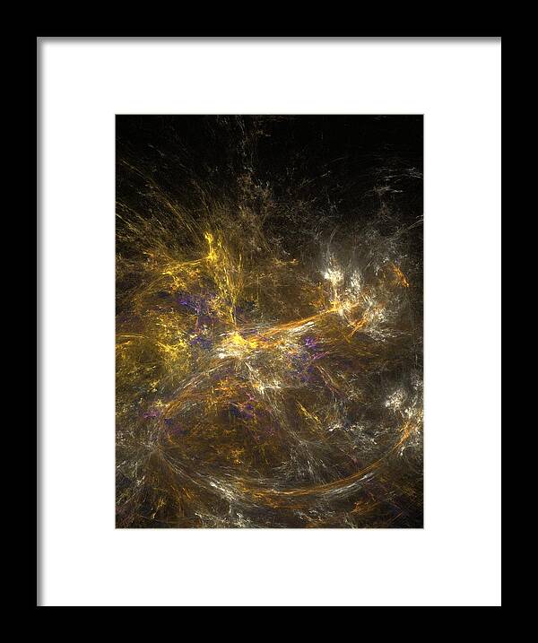 Abstract Digital Photo Framed Print featuring the digital art The Dance 3 by David Lane