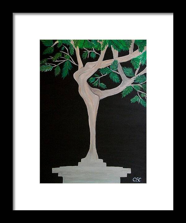 Tree Framed Print featuring the painting The Dance by Carolyn Cable