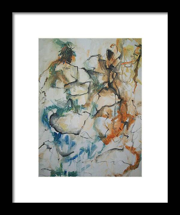 Art African American Framed Print featuring the painting The Dance by Raymond Doward