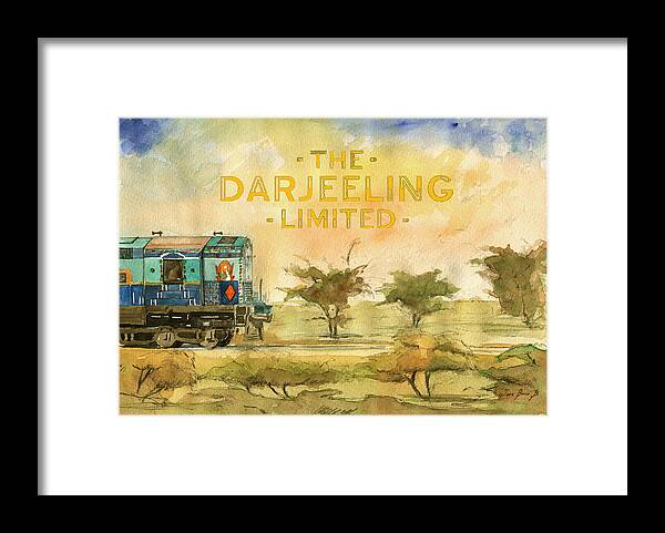 The Darjeeling limited poster film Wes Anderson Framed Print by Juan Bosco  - Fine Art America