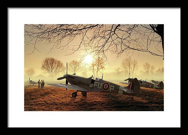 Royal Framed Print featuring the digital art The Day Begins by Mark Donoghue