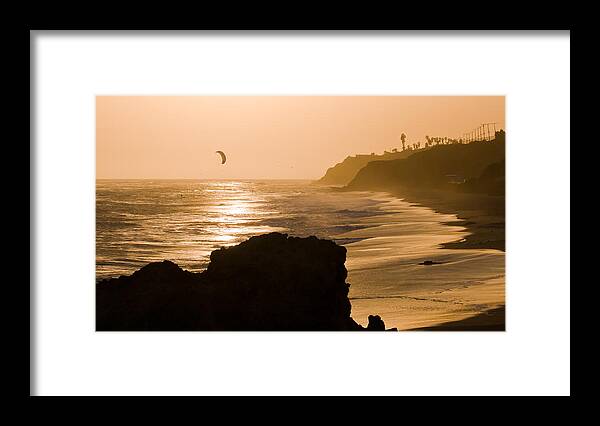 Malibu Framed Print featuring the photograph The Day's Last Ride by Adam Pender
