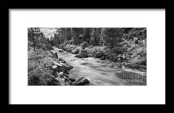 Deschutes Framed Print featuring the photograph The Deschutes River Panorama by Twenty Two North Photography