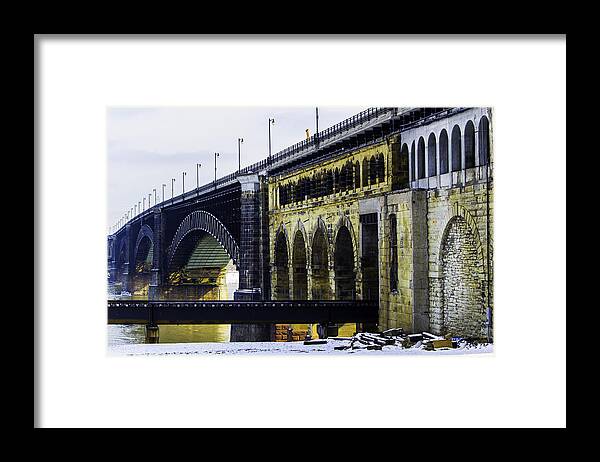 St. Louis Framed Print featuring the photograph The Eads Bridge by Kristy Creighton