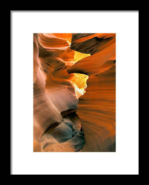 Slot Canyon Framed Print featuring the photograph The Eagle by Frank Houck