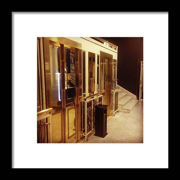旅行 Framed Print featuring the photograph The Elevator At Hotel Bristol Warsaw, A by Yasuyuki Takahashi