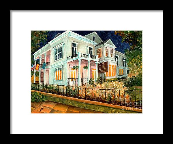 New Orleans Framed Print featuring the painting The Elms in New Orleans by Diane Millsap