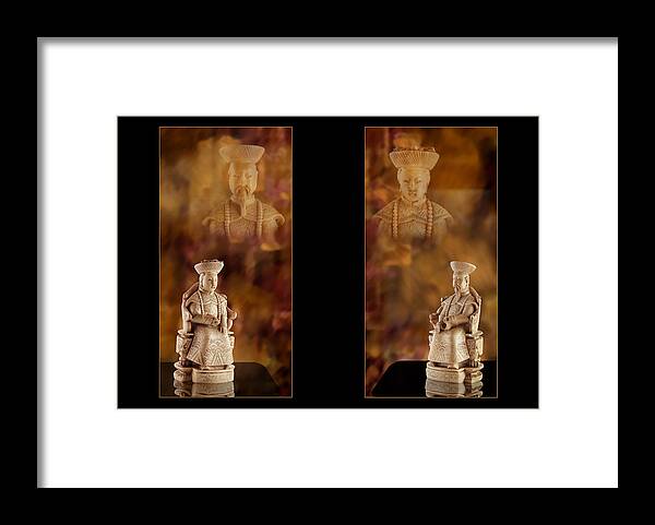 Regal Framed Print featuring the digital art The Emperor and His Wife by Judi Quelland