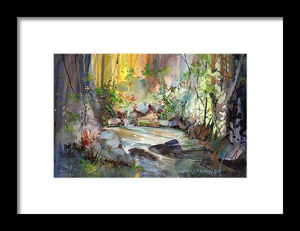 New England Scenes Framed Print featuring the painting The Enchanted Pool by P Anthony Visco
