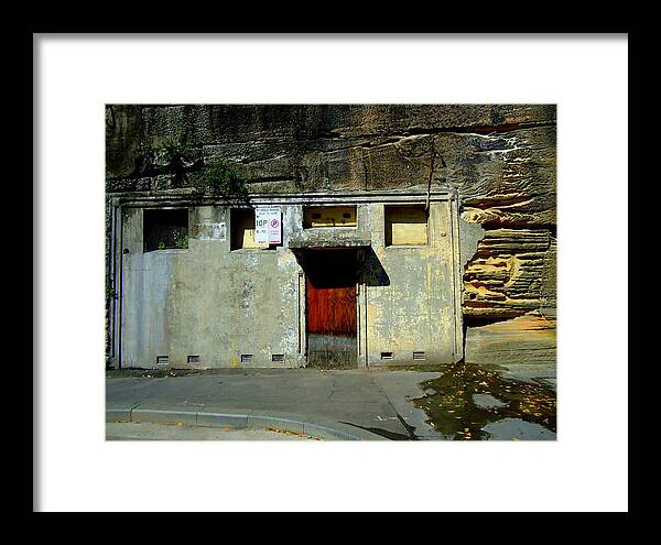 Red Door Framed Print featuring the photograph The End by VIVA Anderson