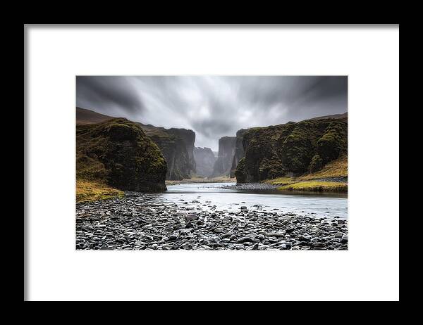 Iceland Framed Print featuring the photograph The entrance by Jorge Maia