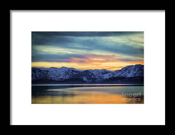 The Evening Colors Framed Print featuring the photograph The Evening Colors by Mitch Shindelbower