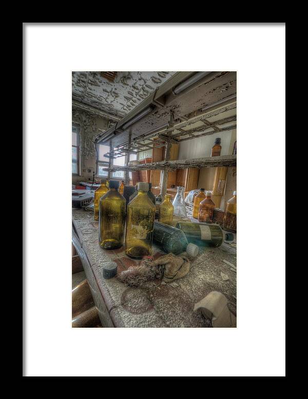Urbex Framed Print featuring the digital art The experiment by Nathan Wright