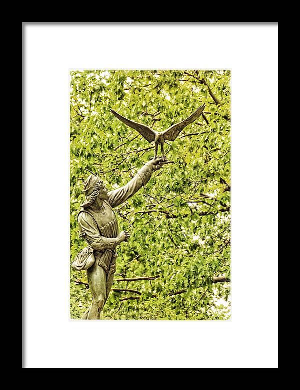 Ny Framed Print featuring the photograph The Falconer No 2 by Mike Martin