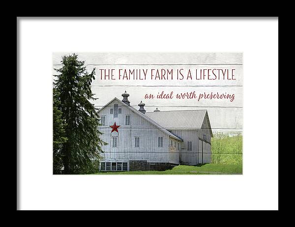 Barn Framed Print featuring the photograph The Family Farm by Lori Deiter