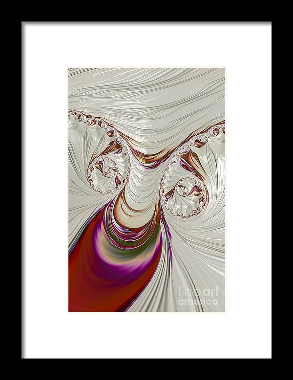 Fractal Framed Print featuring the digital art The Female Form 2 by Steve Purnell