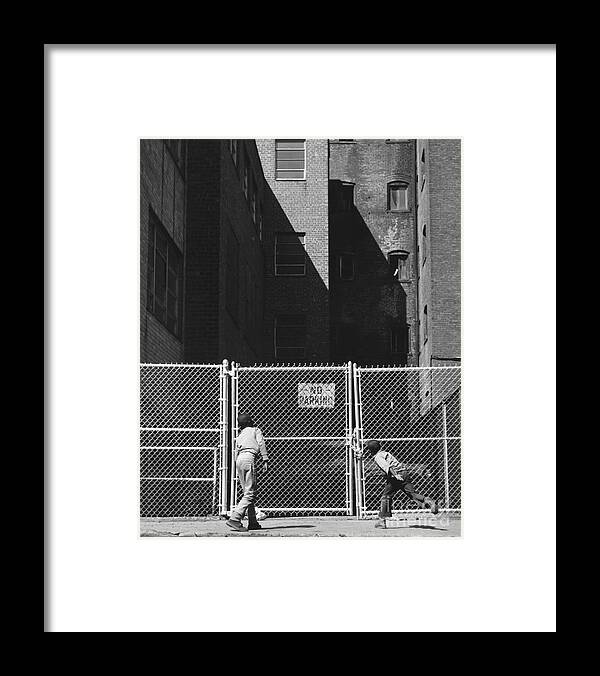 Erik Framed Print featuring the photograph The Fence 1966 by Erik Falkensteen