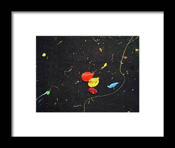 Abstract Framed Print featuring the painting The Final Frontier by Charles Stuart