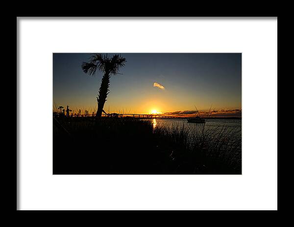 Lake Charles Framed Print featuring the photograph The Final Hour by Judy Vincent