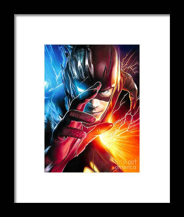 The Flash Savitar God Of Speed Framed Print By Danny Daniel