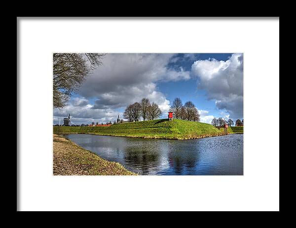 Fortress Framed Print featuring the photograph The Fortifications of Bourtange by Frans Blok