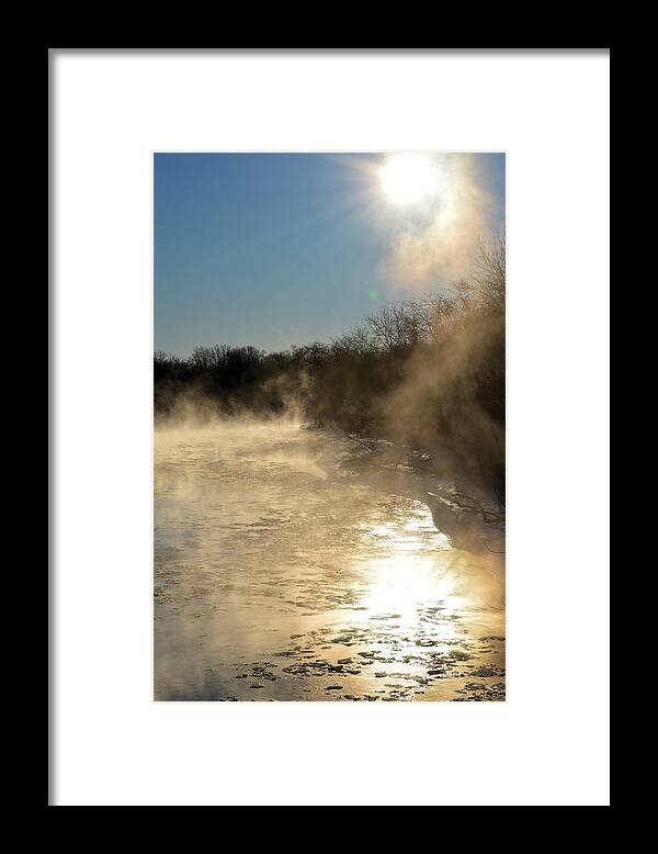 River Framed Print featuring the photograph The Freeze Up 2 by Bonfire Photography