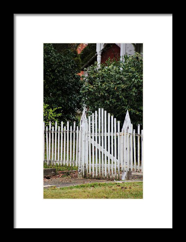 Picket Fence Framed Print featuring the photograph The Front Gate by Lynn Jordan