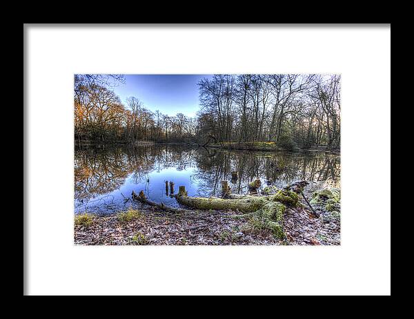 Frost Framed Print featuring the photograph The Frosty Morning Pond by David Pyatt