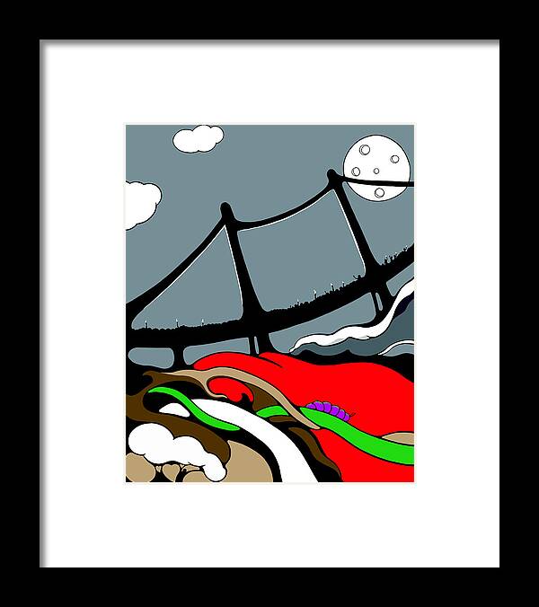 Climate Change Framed Print featuring the digital art The Gap by Craig Tilley