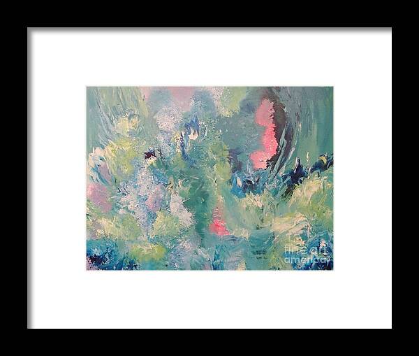 Garden Framed Print featuring the painting The Garden by Kat McClure
