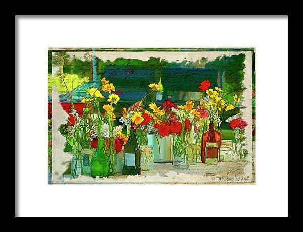 Flowers Framed Print featuring the photograph The Gathering by Linda Lee Hall