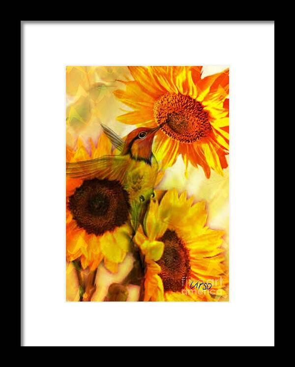 The Gift Of Joyfulness Framed Print featuring the digital art The Gift of Joyfulness by Maria Urso