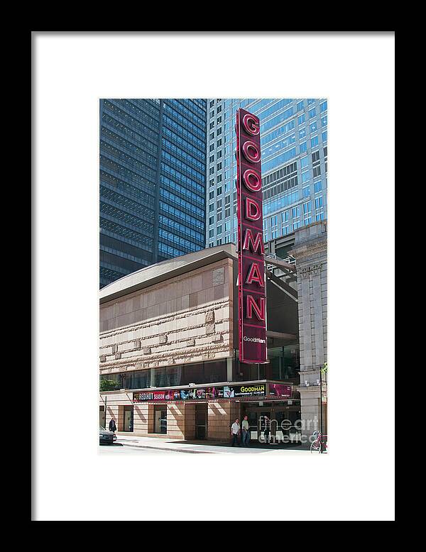Art Framed Print featuring the photograph The Goodman Theater by David Levin