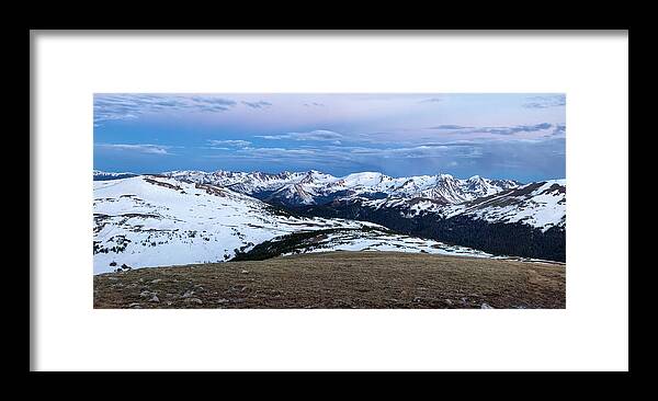 Gore Range Framed Print featuring the photograph The Gore Range at Sunrise - Rocky Mountain National Park by Ronda Kimbrow