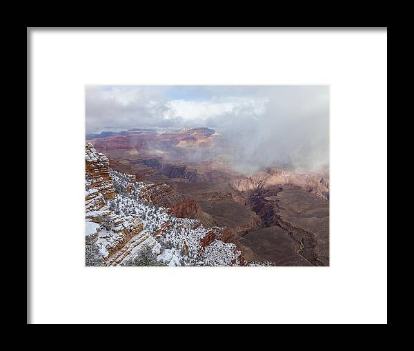 Landscape Framed Print featuring the photograph the Grand Canyon Overlook 3 by Jonathan Nguyen