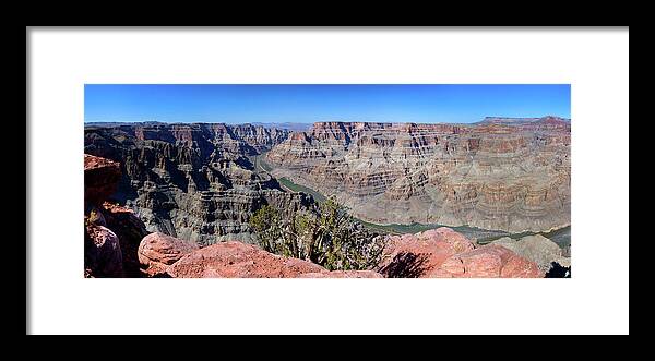 Grand Canyon Framed Print featuring the photograph The Grand Canyon Panorama by Andy Myatt