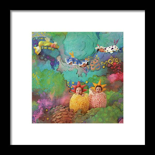 Under The Sea Framed Print featuring the photograph The Great Barrier Reef by Anne Geddes