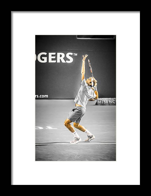 Roger Framed Print featuring the photograph The Great Roger Federer by Bill Cubitt