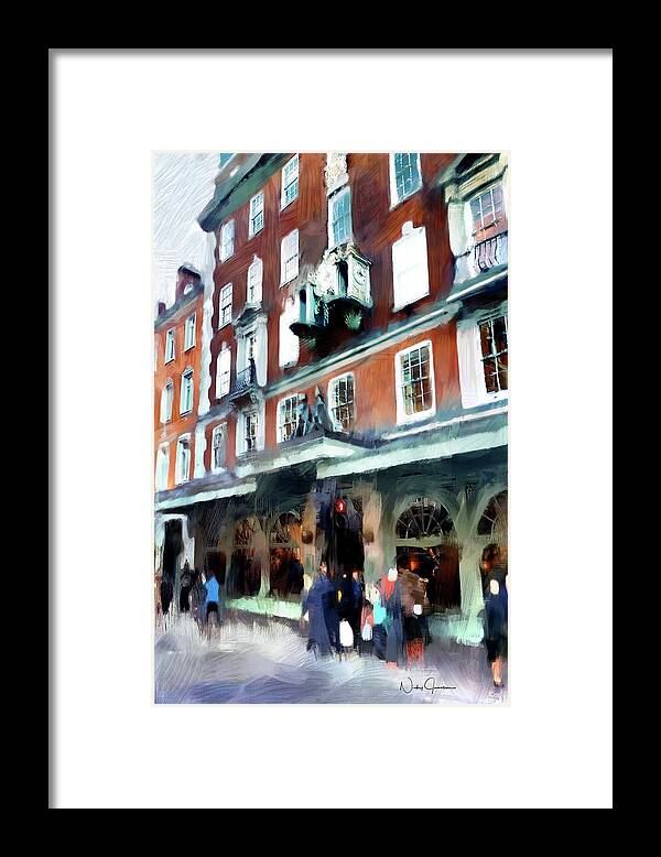 London Framed Print featuring the digital art The Grocer - Fortnum and Mason by Nicky Jameson