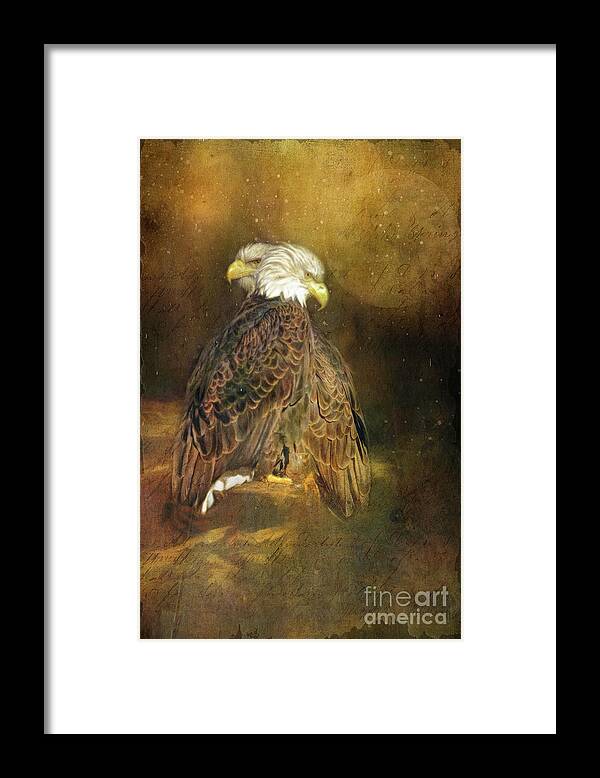 Eagles Framed Print featuring the digital art The Guardians by Eleanor Abramson