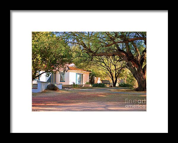 Fine Art Framed Print featuring the photograph The Guest House by Donna Greene