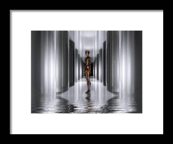 The Guide Framed Print featuring the digital art The Guide by John Alexander