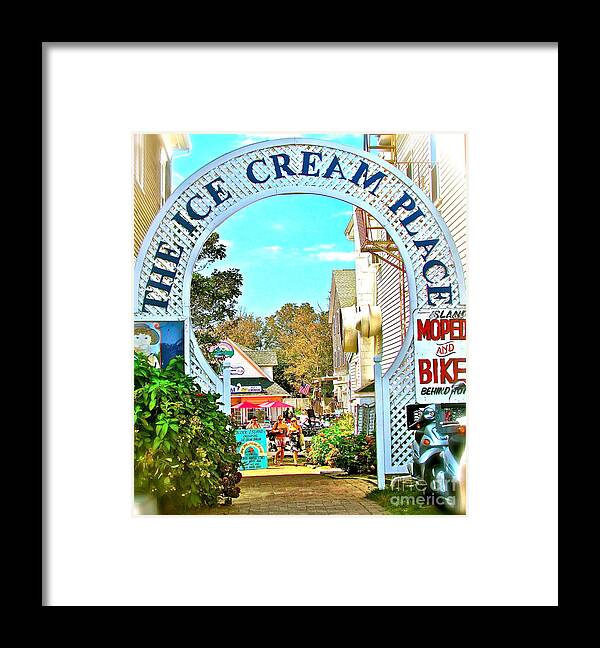 Ice Cream Framed Print featuring the photograph The Happiest Place on earth by Beth Saffer