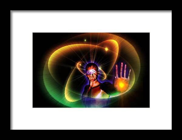 Cards Framed Print featuring the digital art The Healer by Shadowlea Is