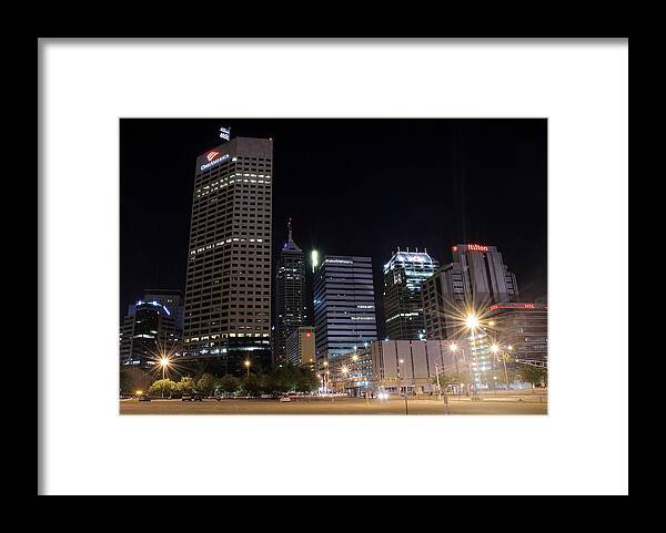 Indianapolis Framed Print featuring the photograph The Heart of Indianapolis by Frozen in Time Fine Art Photography