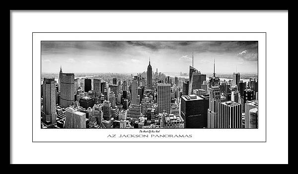 Empire State Building Framed Print featuring the photograph The Heart Of New York Poster Print by Az Jackson