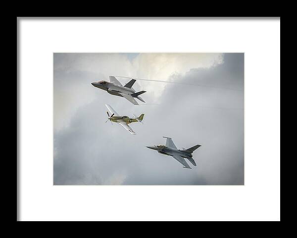 Heritage Flight Framed Print featuring the photograph The Heritage Flight by Brian Caldwell