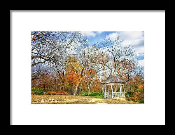 Hollow Framed Print featuring the photograph The Hollow Gazebo by Jolynn Reed