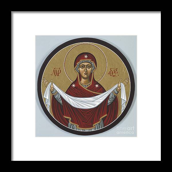 The Holy Protection Of The Mother Of God Framed Print featuring the painting The Holy Protection of the Mother of God 026 by William Hart McNichols