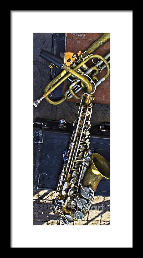Sax Framed Print featuring the photograph The Horns by Steven Parker